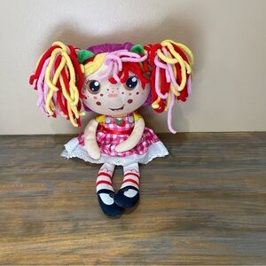 Flip Zee Zana Very Berry Strawberry Plush Doll Pig Tails Dress Collectible Girls